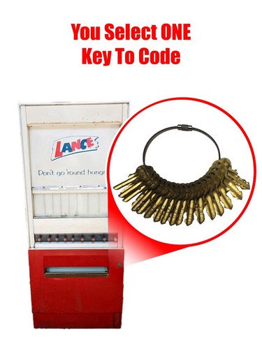 Lance vending machine - machine, keys